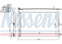 Kondensor, klimatanläggning 940660 Nissens