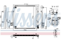 Kondensor, klimatanläggning 940679 Nissens
