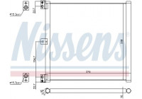 Kondensor, klimatanläggning 940703 Nissens