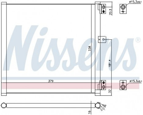 Kondensor, klimatanläggning 940704 Nissens, bild 2