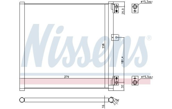 Kondensor, klimatanläggning 940704 Nissens, bild 2