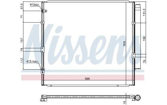 Kondensor, klimatanläggning 940712 Nissens, bild 5