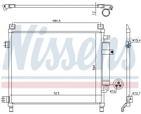 Kondensor, klimatanläggning 940788 Nissens, bild 6