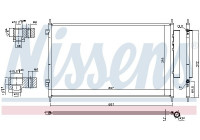 Kondensor, klimatanläggning 940811 Nissens