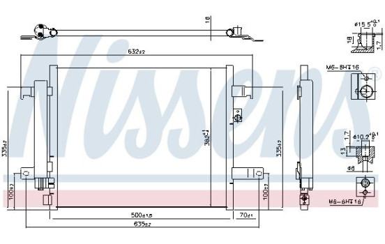 Kondensor, klimatanläggning 941044 Nissens, bild 6