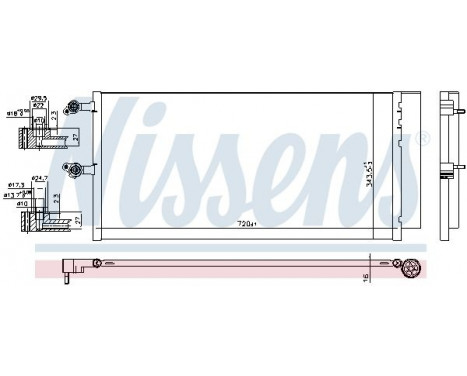Kondensor, klimatanläggning 941069 Nissens, bild 6