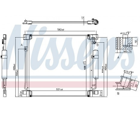 Kondensor, klimatanläggning 941078 Nissens, bild 6