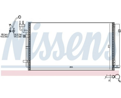 Kondensor, klimatanläggning 941121 Nissens, bild 4