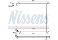 Kondensor, klimatanläggning 941170 Nissens