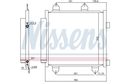 Kondensor, klimatanläggning 941176 Nissens, bild 5