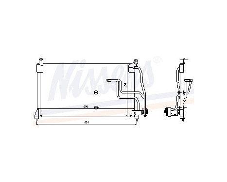 Kondensor, klimatanläggning 94190 Nissens, bild 3