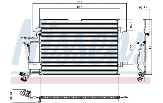 Kondensor, klimatanläggning 94207 Nissens, bild 5