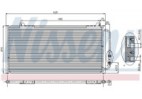 Kondensor, klimatanläggning 94255 Nissens