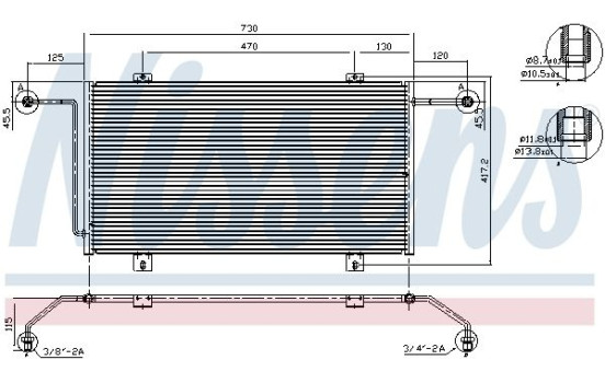 Kondensor, klimatanläggning 94326 Nissens, bild 5