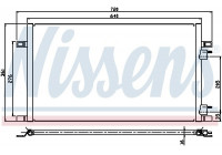 Kondensor, klimatanläggning 94386 Nissens