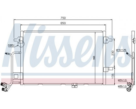 Kondensor, klimatanläggning 94430 Nissens