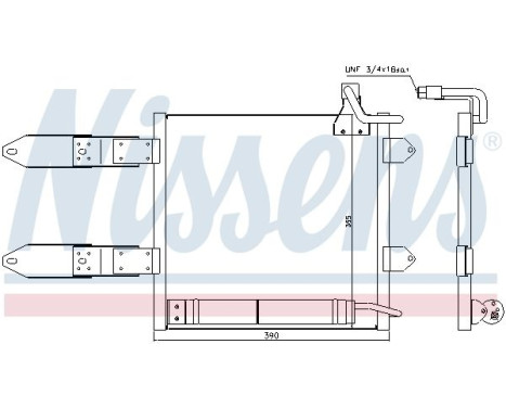 Kondensor, klimatanläggning 94443 Nissens, bild 3