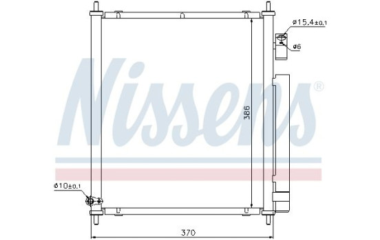 Kondensor, klimatanläggning 94734 Nissens, bild 6