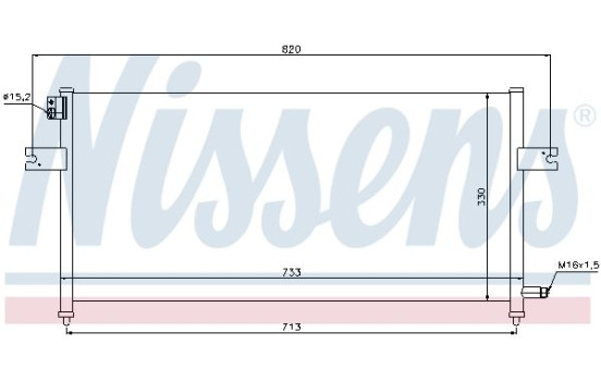 Kondensor, klimatanläggning 94759 Nissens, bild 5