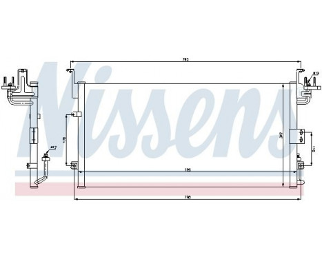 Kondensor, klimatanläggning 94775 Nissens, bild 6