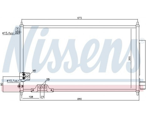 Kondensor, klimatanläggning 94788 Nissens, bild 6