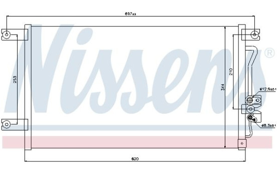 Kondensor, klimatanläggning 94790 Nissens, bild 5