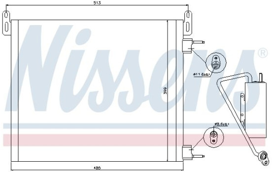 Kondensor, klimatanläggning 94805 Nissens, bild 6