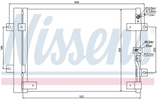 Kondensor, klimatanläggning 94821 Nissens, bild 2