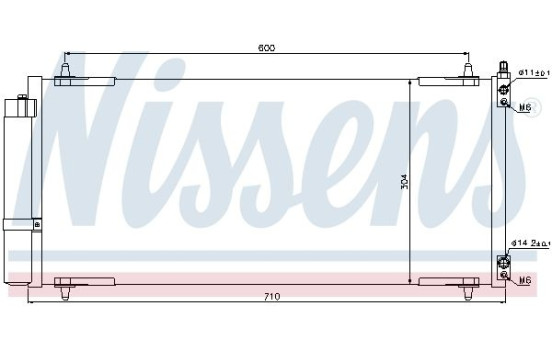 Kondensor, klimatanläggning 94830 Nissens, bild 3