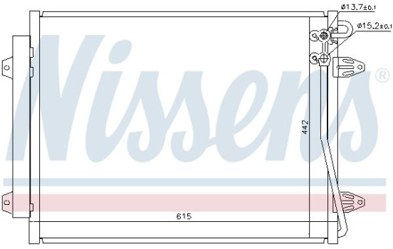 Kondensor, klimatanläggning 94832 Nissens, bild 2