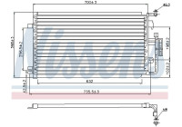 Kondensor, klimatanläggning 94846 Nissens