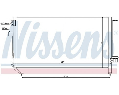 Kondensor, klimatanläggning 94848 Nissens, bild 2
