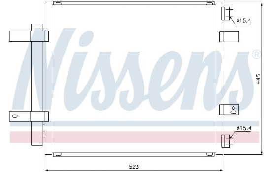 Kondensor, klimatanläggning 94866 Nissens, bild 2