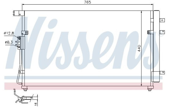 Kondensor, klimatanläggning 94868 Nissens, bild 5