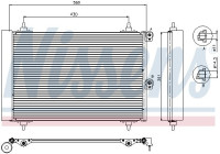 Kondensor, klimatanläggning 94870 Nissens