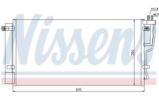 Kondensor, klimatanläggning 94992 Nissens
