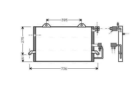 Kondensor, klimatanläggning AI5121 Ava Quality Cooling