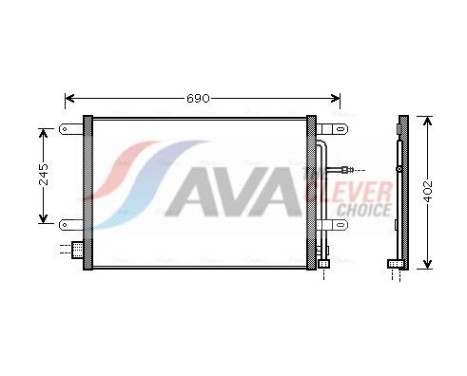 Kondensor, klimatanläggning AI5238 Ava Quality Cooling
