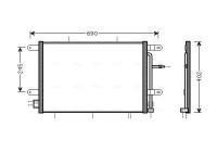 Kondensor, klimatanläggning AI5239 Ava Quality Cooling
