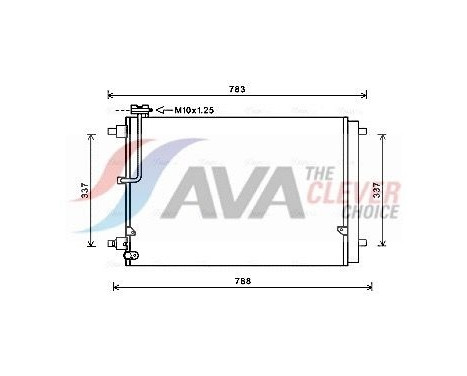 Kondensor, klimatanläggning AI5389D Ava Quality Cooling