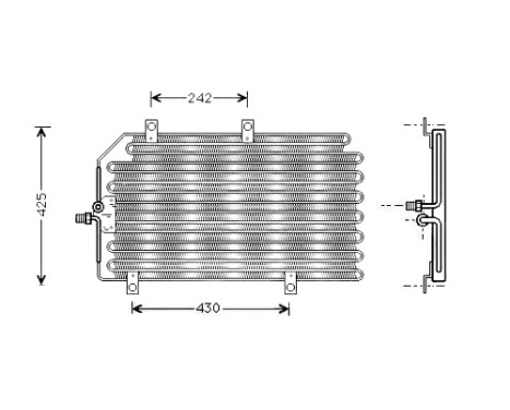 Kondensor, klimatanläggning ALA5065 Ava Quality Cooling