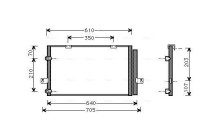 Kondensor, klimatanläggning AU5078D Ava Quality Cooling