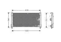 Kondensor, klimatanläggning AU5116 Ava Quality Cooling