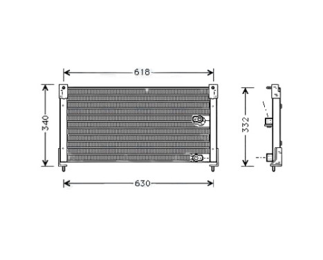 Kondensor, klimatanläggning AU5116 Ava Quality Cooling