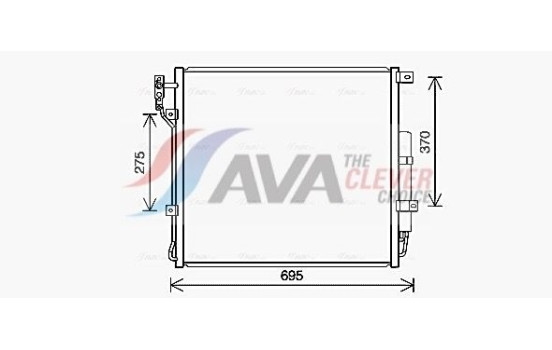 Kondensor, klimatanläggning AU5227D Ava Quality Cooling