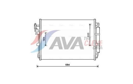 Kondensor, klimatanläggning AUA5215D Ava Quality Cooling