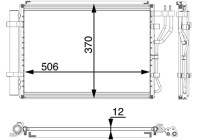 Kondensor, klimatanläggning BEHR *** PREMIUM LINE ***