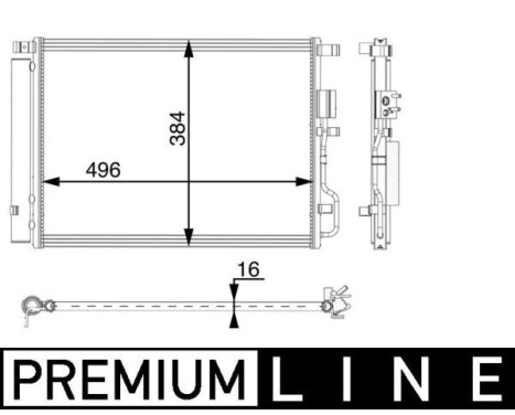 Kondensor, klimatanläggning BEHR *** PREMIUM LINE ***, bild 2
