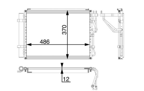 Kondensor, klimatanläggning BEHR *** PREMIUM LINE ***, bild 2