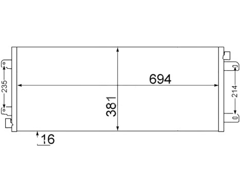 Kondensor, klimatanläggning BEHR